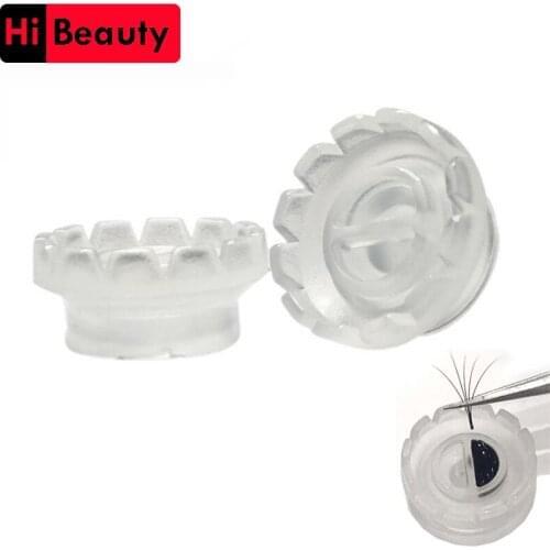 1000pcs Eyelash Grafting Eyelash Blossom Cup Sun Flowering Glue Cup Tattoo Pigment Ink Cap Container Holder For Permanent Makeup