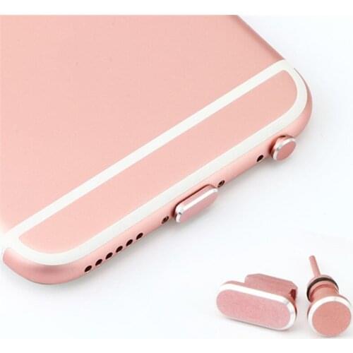 2Pcs/1Set Charging Port Dust Plug for Apple Devices Cell phone Accessories Dust Plug For iphone 6S 7 3.5mm Port Anti-dust Plug