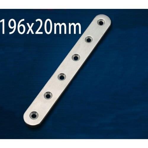 4 Pieces 196x20mm Stainless Steel Angle Plate Corner Bracket Thinckness 3mm