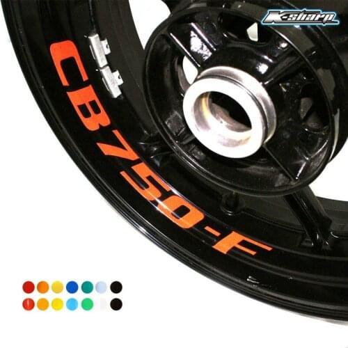 8 X CUSTOM INNER RIM DECALS WHEEL Reflective STICKERS STRIPES FIT HONDA CB 750-F
