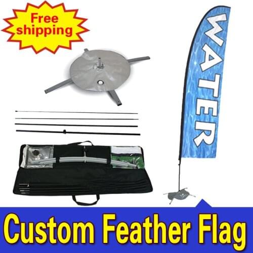 85cm*500cm FREE SHIPPING Custom SINGLE Sided Outdoor Advertising Cheap Banner Feather Flags