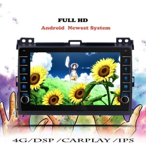 Car Radio Android 10 For Toyota Land Cruiser Prado 120 2004 - 2007 2008 2009 Multimedia Player DVD Navigation GPS Tape Recorder