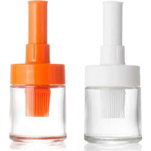 Oil Bottle Eco-friendly Heat Resistant Plastic Transparent Oil Brush Bottle for Home