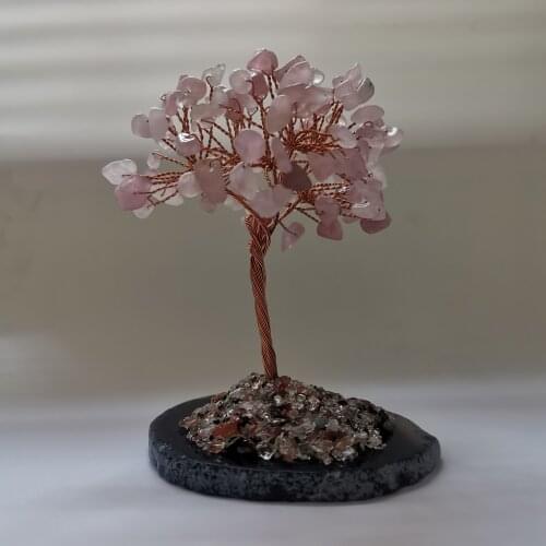 Home decoraton natural amethyst quartz gemstone crystal lucky tree reike healing olivine gemstone feng shui