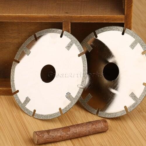 Dophee 4" 100mm Diamond Coated Cut Off Cutting Grinding Saw Blade Wheel Disc 1.5mm Thickness Grit 60 Coarse 1pc