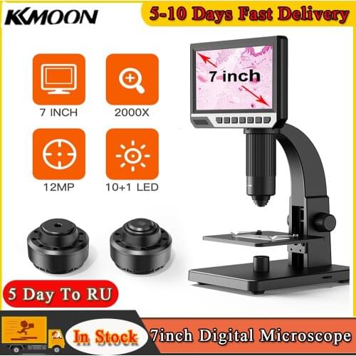 Inskam315 HD 7 Inch 2000X Digital Microscope for DIY 500X 1000X USB Industrial Microscopes Continuous Amplification Magnifier