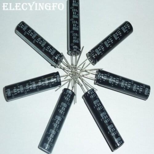 10pcs 90uF 330V90uf Nippon Chemi-Con NCC Photo Flash Capacitor 9x39mm 330V90uF PH Capacitors