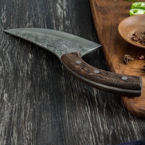 Forged Boning Camping Knife Tool Anti-stick Stainless Steel Cleaver Fish Vegetable Slicing Kitchen Knife Household Cooking Tools