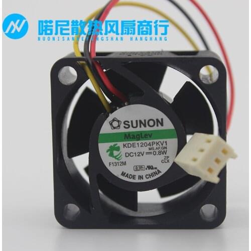 KDE1204PKV1 MS.AF.GN 40x40x20mm 40mm 4cm DC12V 0.8W Server Cooling Fan Server Square Cooling Fan 3-wire