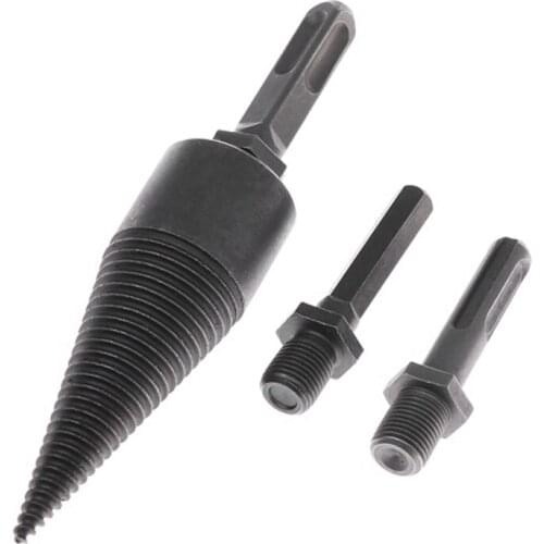 HOT-Firewood Drill Bit Chop Wood Splitting Cone Log Splitters Wood Breaking Machine Wood Breaker Firewood Chopper