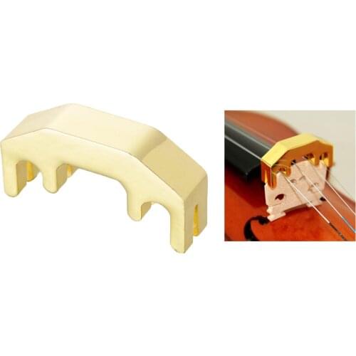 Metal Violin Mute Silencer for 4/4 Full Size Violin Practice Accessories Tool Durable Four-prong Mute Heavy Violin Silencer