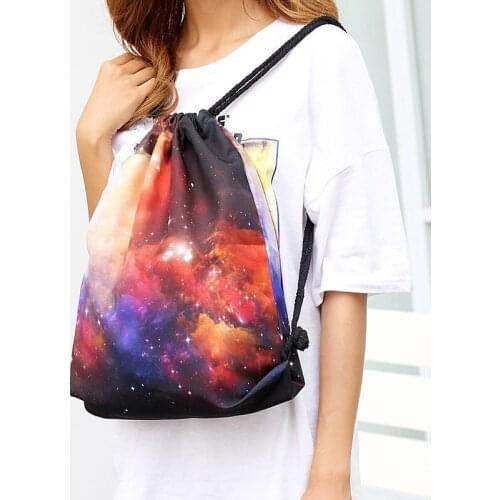 Fashion Drawstring Backpack Women Nylon Backpack Waterproof Rucksack Shoulder Bag Colorful Mochilas Female Bagpack Backbag