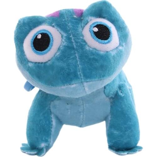 Frozen 2 Bruni Disney Plush Toys 17/27cm Anna Olaf Anime Doll Chameleon Cartoon Small Stuffed Animals Kawaii Gift For Birthday