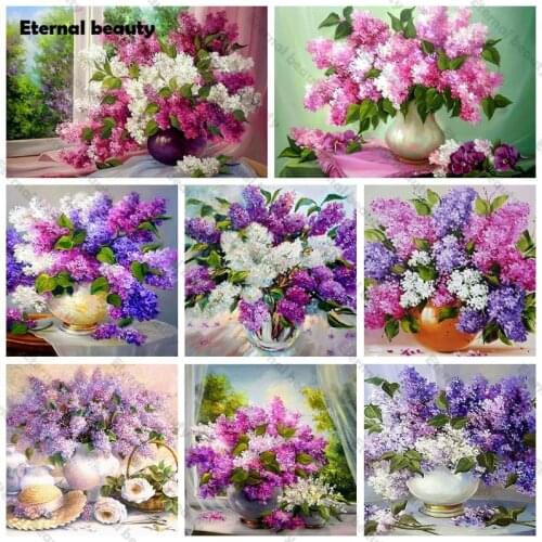 Wall Pictures Diamond Embroidery Rhinestones Flowers Diamond Mosaic Full Drill Diamond Painting Cross Stitch Home Art Decoration