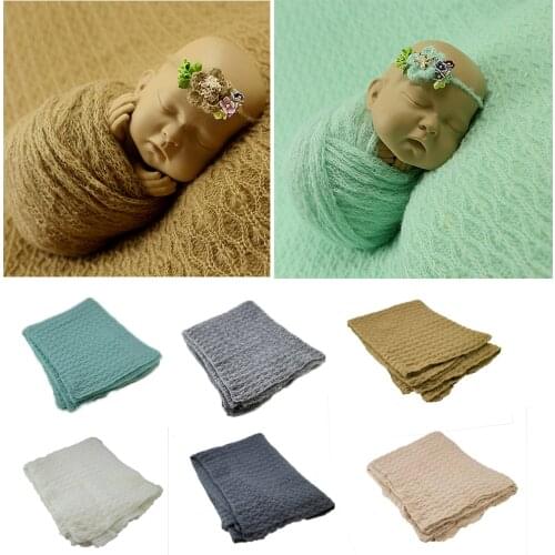 Clearance!150x100cm Soft Stretch Fabric Baby Blanket Photography Props Newborn Backdrop Basket Cushion Filler Photo Background