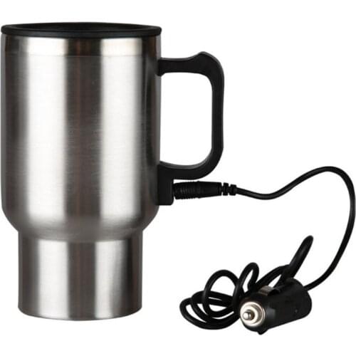 450ml 12V Portable Car electric cup stainless steel automatic heating vacuum cup cigarette lighter Warmer cup car accessories