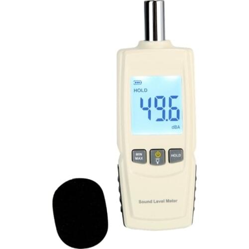 Portable Digital Sound Level Meter 30-130dB Noise Tester Decibel Meter Accuracy Noise Level Measurement with LCD Display GM1352