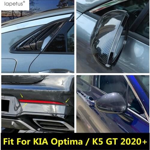 Rearview Mirror Rear Bumper Fog Lights Frame Side Back Window Shutter Decor ABS Cover Trim For KIA Optima / K5 GT 2020 2021