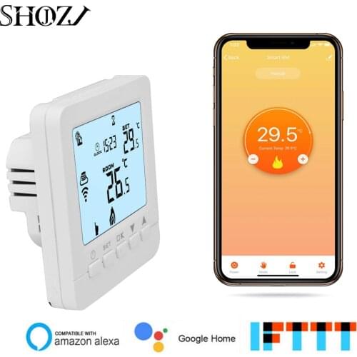 TUYA WiFi Temperature Controller for underfloor heating Work Programmable Thermostat Works with Alexa ECHO google assistant