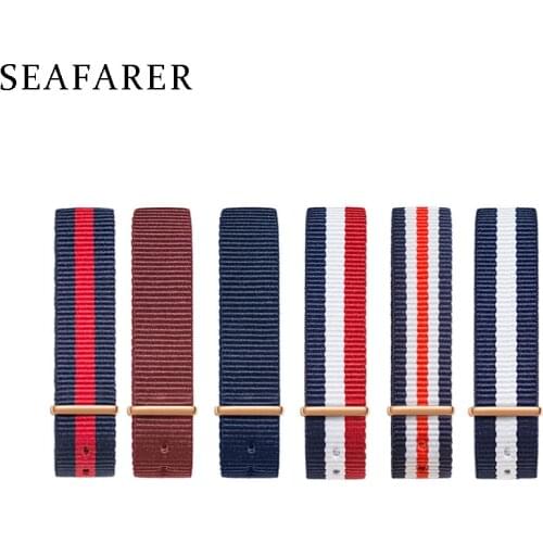 Neway Watchband for dw Nylon Watch Band 18mm 20mm Rose Gold Bracelet Buckle Band for daniel wellington watch Strap men women