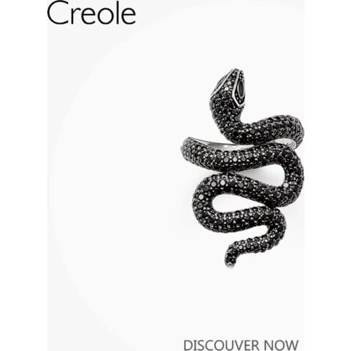 Fabulous Tropical Mystical Ring Black Snake,2019 Brand 925 Sterling Silver Bohemia Fashion Jewelry High-fashion Gift For Women