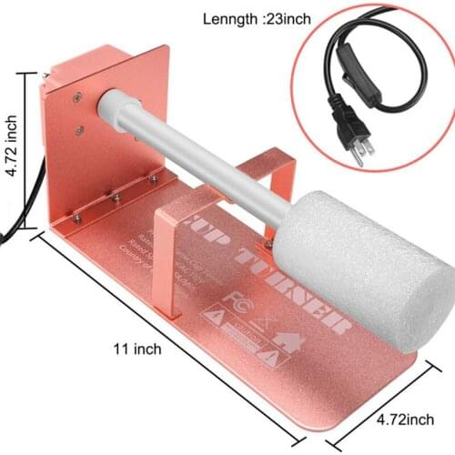 AC 110V Cup Turner for Crafts Tumbler Cup Spinner Machine Kit Cup Rotator Tools for DIY Epoxy Crafts with Rotisserie Motor