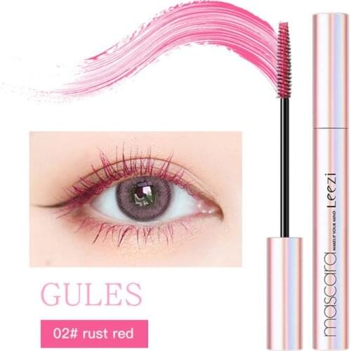 Eye Mascara For Eyelashes 4D Silk Fiber Eyelashes Lengthening Mascara Long Lasting Colorful Eyelashes Eye Cosmetics Mascara