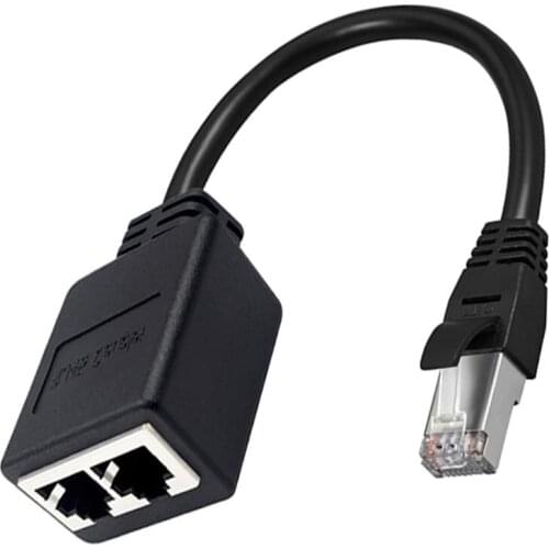RJ45 Seven Types Network Cable One-to-two Connector Adapter Protection Network Cable Protection Extension Cable