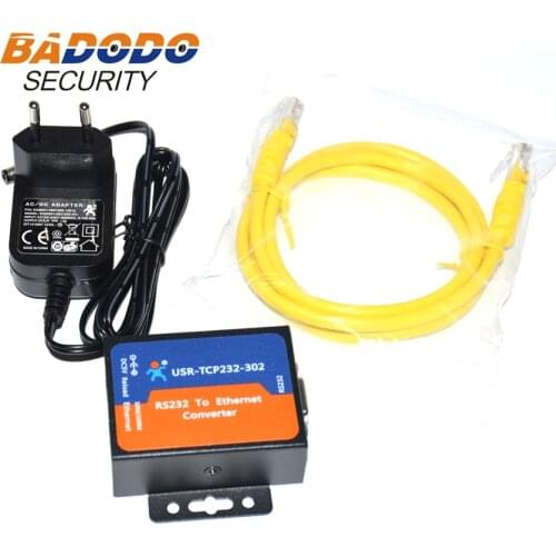 USR-TCP232-302 RS232 Serial to Ethernet Converter to TCP/IP Server Module Support DHCP/DNS with Lan Cable
