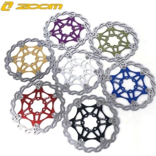 ZOOM Ultralight MTB Mountain Bike Brake Rotor 160mm/180mm/203mm Heat Dissipation Floating Rotor MTB Disc Brake Pad Hydraulic