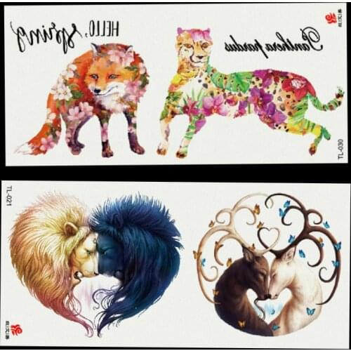 Factory sales New Update Temporary Tattoo Modern Style Geometric Flower Bird Picture Design Henna Arm Body Art Tattoos 500PCS TL