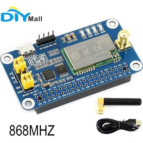 Waveshare SX1262 LoRa HAT 868MHz for Raspberry Pi for Europe, Asia, Africa