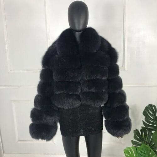 100% Natural Real Fox Fur Coat Jacket Women Short Teddy Bear Coat Winter Thick Warm Luxury Genuine Overcoats 2020 New Fashion