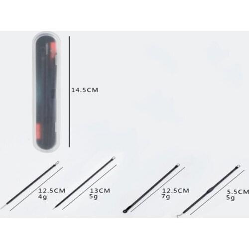 100sets/lot 4pcs/set Stainless Needles Blackhead Comedone Acne Blemish Extractor Remover Needle Cosmetic Tool Black color