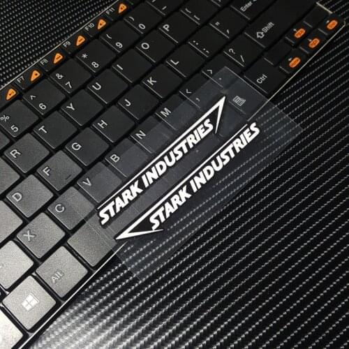 2pcs/lot 10x1.5cm G117 Stark Industries Classic Film Reflective Car Taillights Stickers Motorcycle Motocross Helmet Stickers