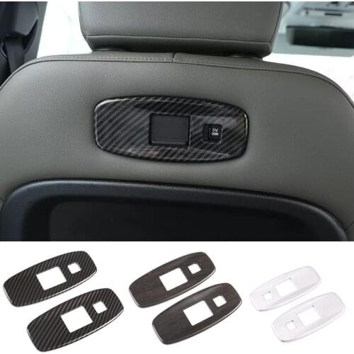 ABS Car Styling for Land Rover Defender 110 2020-2021 Seat Back USB port panel Frame Trim Car Interior Accessories 3 Style