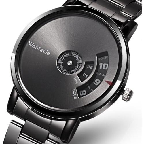 Fashion WoMaGe Fashion Watch Men Watches Stainless Steel Creative Mens Male Wristwatch Luxury Mens Clock reloj mujer bayan saat