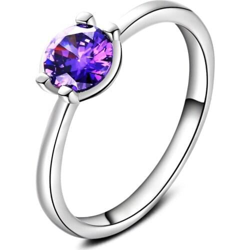 DH-R266 Hot ring, gold fashion jewelry, simple single stone / dflkuge dflkuge silver color