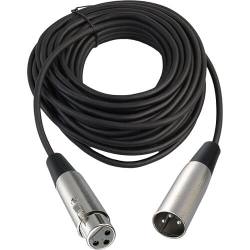 Microphone Lead XLR Patch Cable Male to Female Extension Mic Cable 1-20M Cord Balanced Xrl Braided Midi Extension Audio