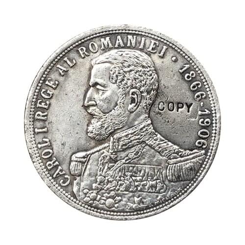 1906 Romania 25 Lei Copy coins