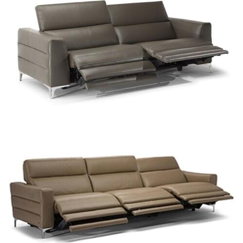 Electric recliner relax theater living room Sofa bed functional top grade cow genuine leather couch Nordic modern Cinema 23 seat