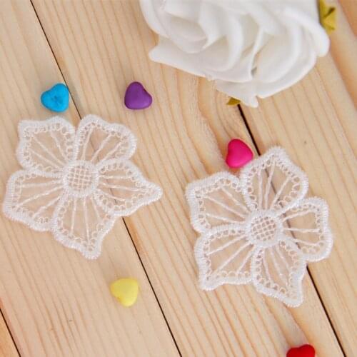 20 PCS FREE SHIPPING Hot-selling lace flower sew-on fabric decoration flower patch