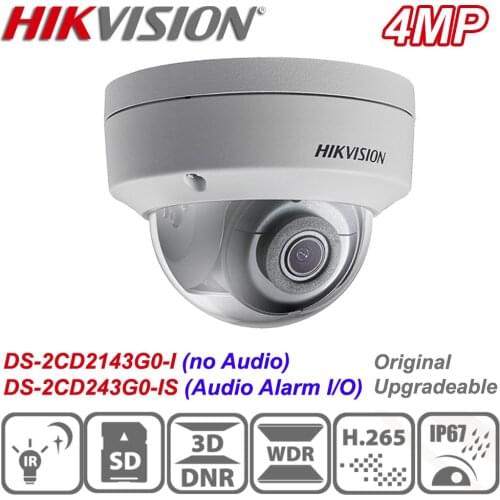 Original Hikvision DS-2CD2143G0-IS 4MP IR H.265 POE WDR Network Dome CCTV IP Camera DS-2CD2143G0-I