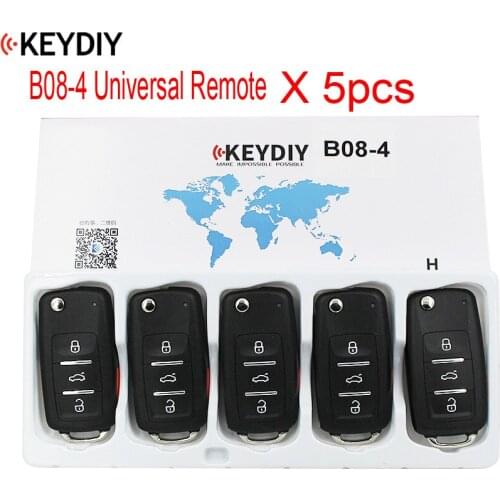 5pcs/lot, B08-3+1 KEYDIY Original Universal B Series Remote Control KD900K/D900+/URG200/KD-X2 Key Programmer