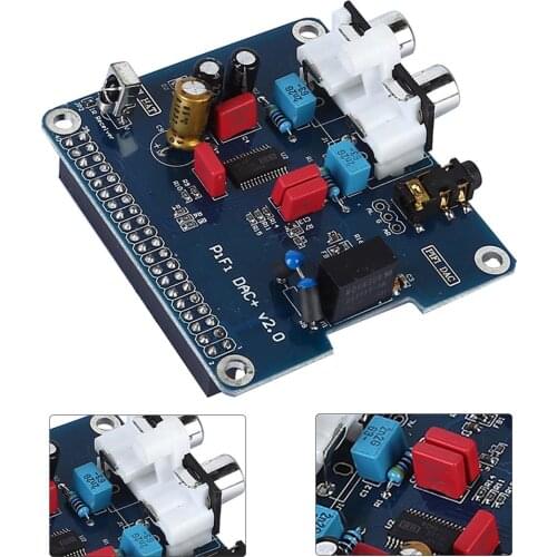 PIFI Digi DAC+HIFI DAC Audio Sound Card Module I2S Interface For Raspberry Pi 3 2 Model B B+Digital Pinboard V2.0 Board SC08