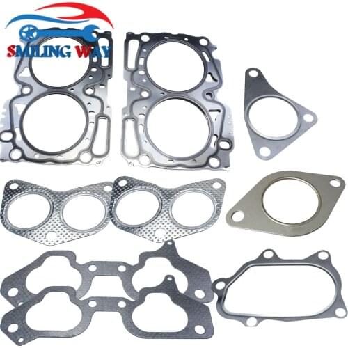 Head Gasket & Exhaust Intake Manifold Gasket & Turbo Down Up Pipe Gasket For Subaru Impreza Forester Outback Legacy 11044AA770