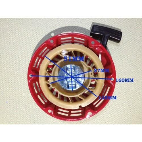 Pull Recoil Starter Start Fits Honda GX120 GX160 GX200 Lawn Mower Generator Engine 28400-ZH8-013YA,28400-ZH8-013ZA