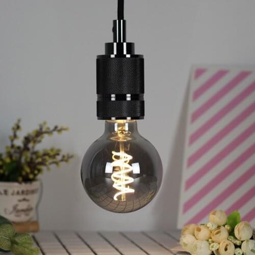Retro Edison Light LED Bulbs E27 220V 4W Black Vintage Lamp Cafe Decorative Lights Test Tube Light Home Decoration