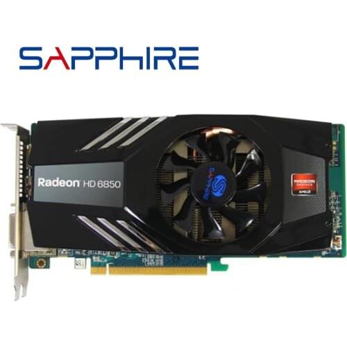 SAPPHIRE Video Cards GPU HD6850 1GB For AMD Original Radeon HD 6850 GDDR5 Graphics Cards PC Computer Game Not Mining Used