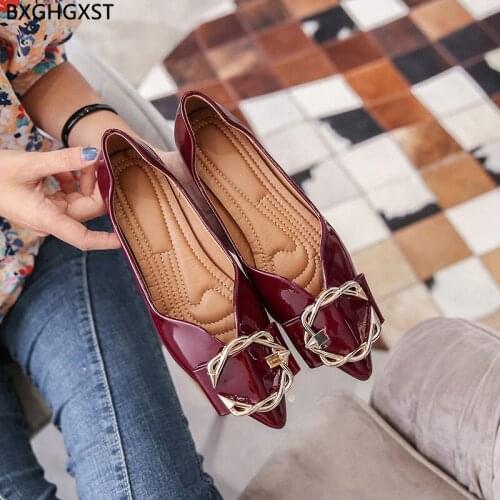 Patent Leather Casual Shoes Woman Black Flats Slip on Shoes for Women 2021 Barefoot Shoes Women Zapatos De Mujer Zapatos Sapatos